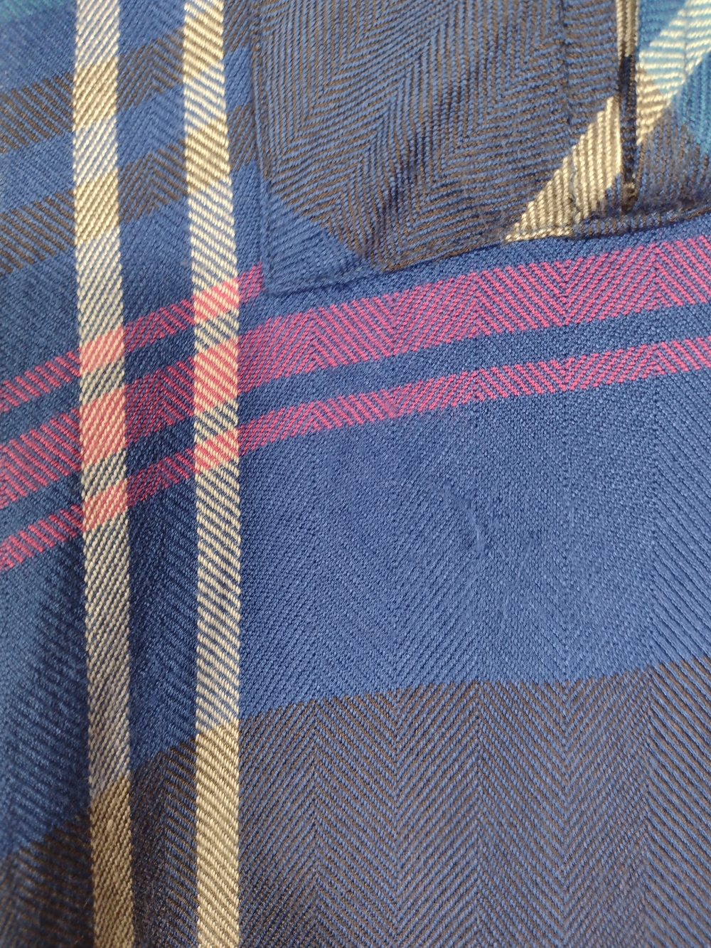 Rails x Free People Plaid Flannel Sleeveless Button Down Britt Top Blue Purple - Picture 10 of 16